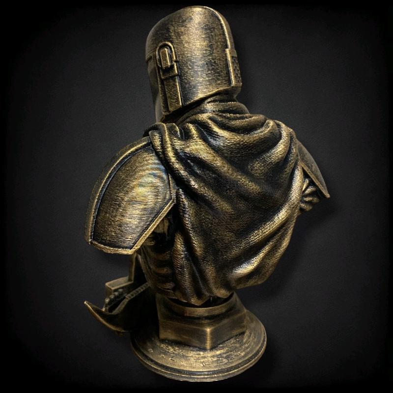 The Mandalorian 3D Printed Hand-Painted Statue Decoration