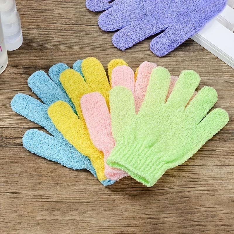 Five Finger Body Scrub Exfoliating Glove, 1 Count Body Scrub Mitt, Body Scrub Gloves, Bathroom Scrubber for Body Wash, Exfoliating Body Wash Shower Gloves for Home Bathroom