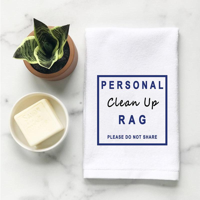 Personal Clean Up Rag Naughty Funny Wash Towel for Boyfriend Huaband  Humor Gift (Personal Clean Up Rag)