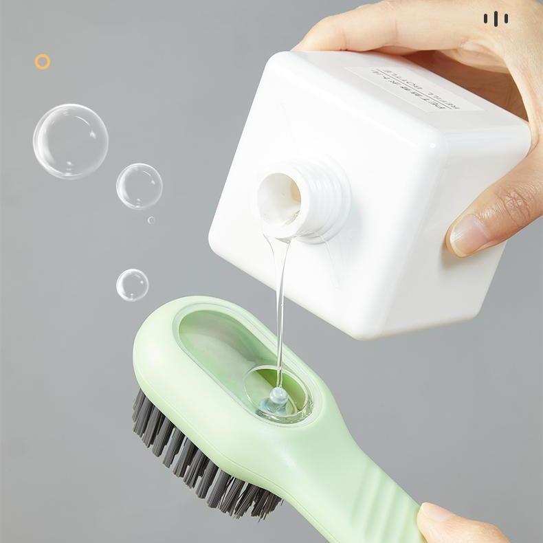 Liquid Shoe Brush, Multifunctional Brush, Soft Hair, Suitable for Professional shoes, Do not hurt the shoes, Can Be Used for Home Washing and Clothing, Special Shoe Brush Adjustable Car Glass Cleaning Brush