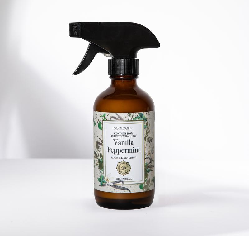 Sparoom Vanilla Peppermint Essential Oil Room and Linen Spray