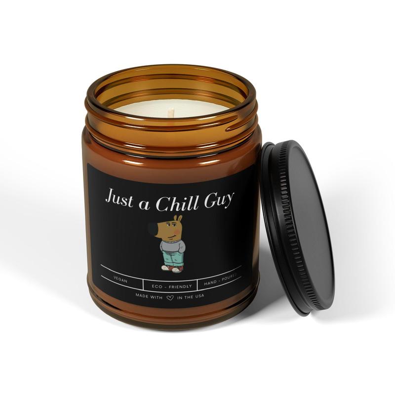 Just a Chill Guy - Candle Funny Meme candle viral meme candle TikTok Meme Mug Viral Dog Cartoon Mug Chill Guy Meme, Gift For Him, Gift For Him Boyfriend Gift, Present for Husband, Boy Friend, Christmas Gift Idea, Candles For Couple