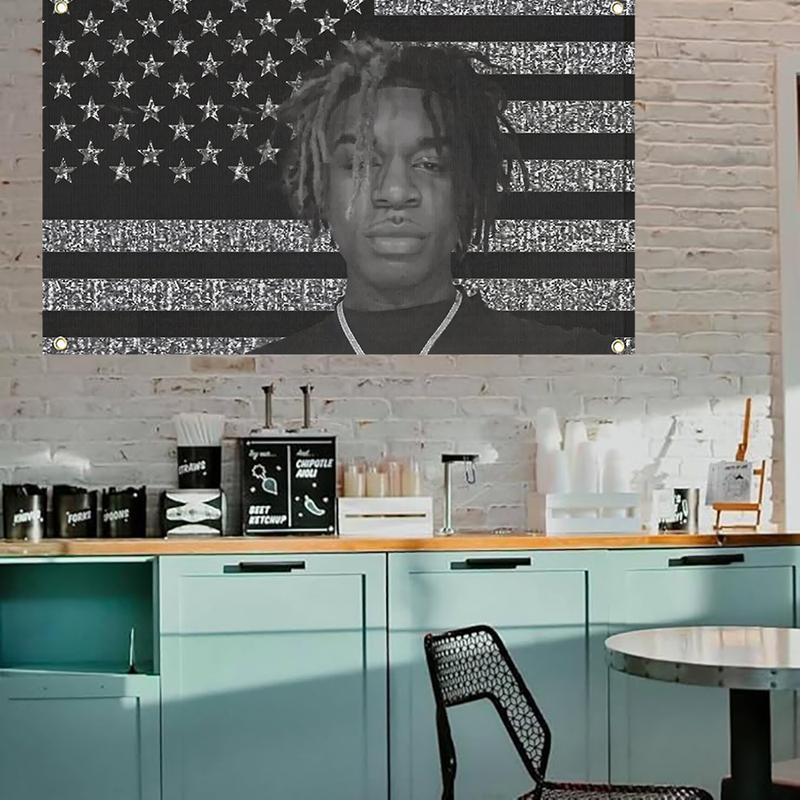 Ken Carson Flag Tapestry-Wall Decor-3x5ft Rap Hip Hop Music Singer Art Poster Decorative Painting Canvas Wall Art Living Room Poster Bedroom Painting