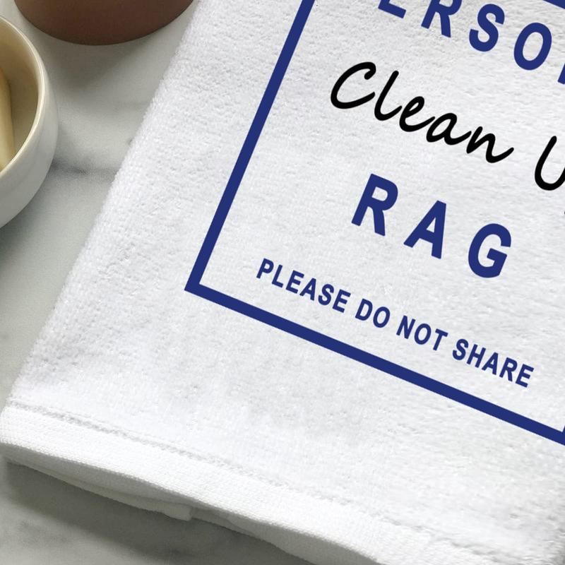 Personal Clean Up Rag Naughty Funny Wash Towel for Boyfriend Huaband  Humor Gift (Personal Clean Up Rag)