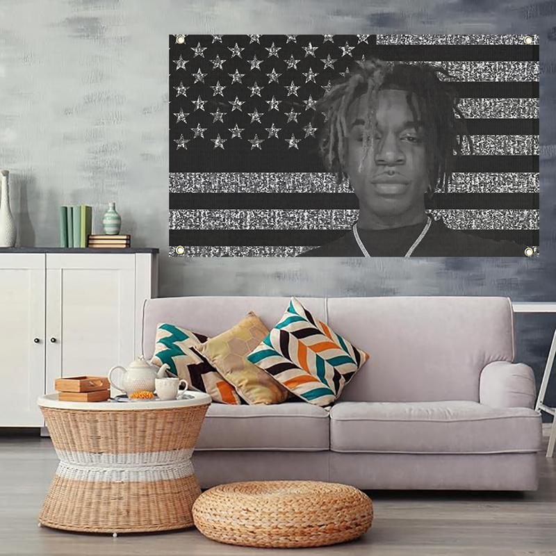 Ken Carson Flag Tapestry-Wall Decor-3x5ft Rap Hip Hop Music Singer Art Poster Decorative Painting Canvas Wall Art Living Room Poster Bedroom Painting