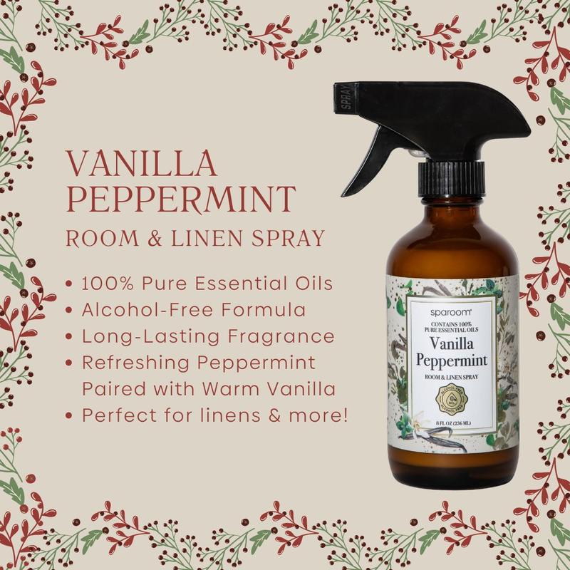 Sparoom Vanilla Peppermint Essential Oil Room and Linen Spray