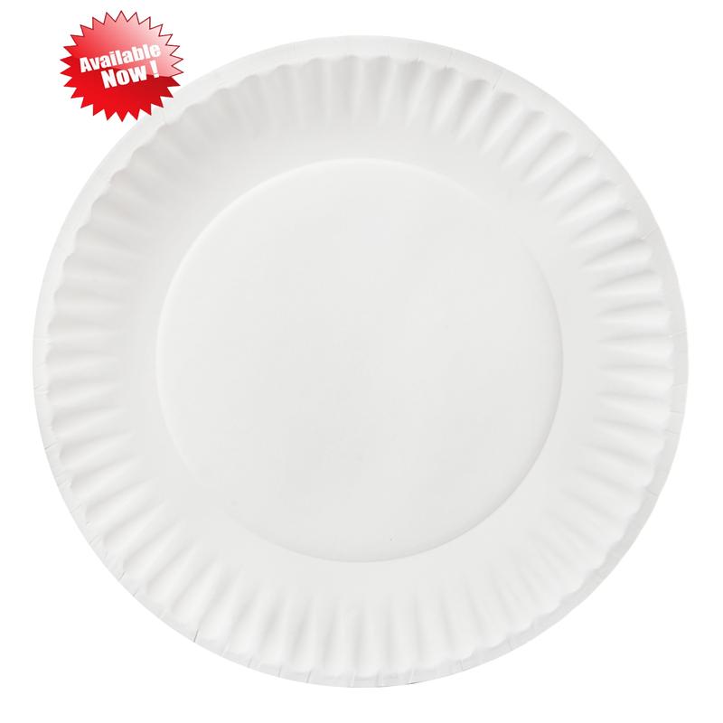 Gr.eat Va.lue Uncoated Paper Plates, 9