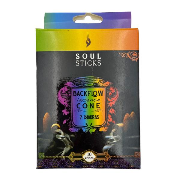 7 Chakra Soul Stick Backflow Cone Fragrance Incense