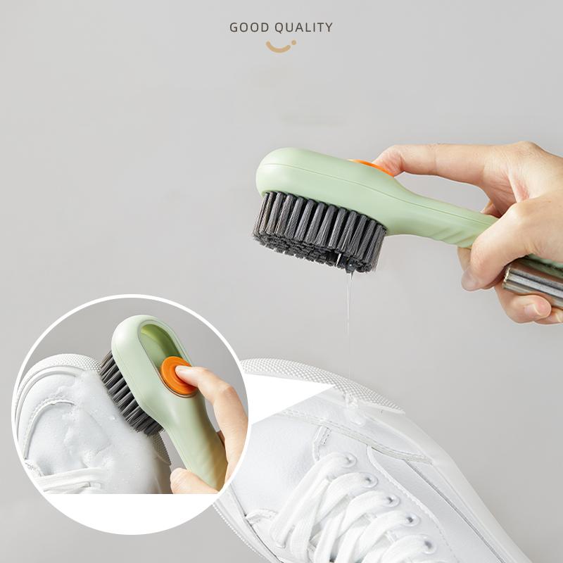 Liquid Shoe Brush, Multifunctional Brush, Soft Hair, Suitable for Professional shoes, Do not hurt the shoes, Can Be Used for Home Washing and Clothing, Special Shoe Brush Adjustable Car Glass Cleaning Brush