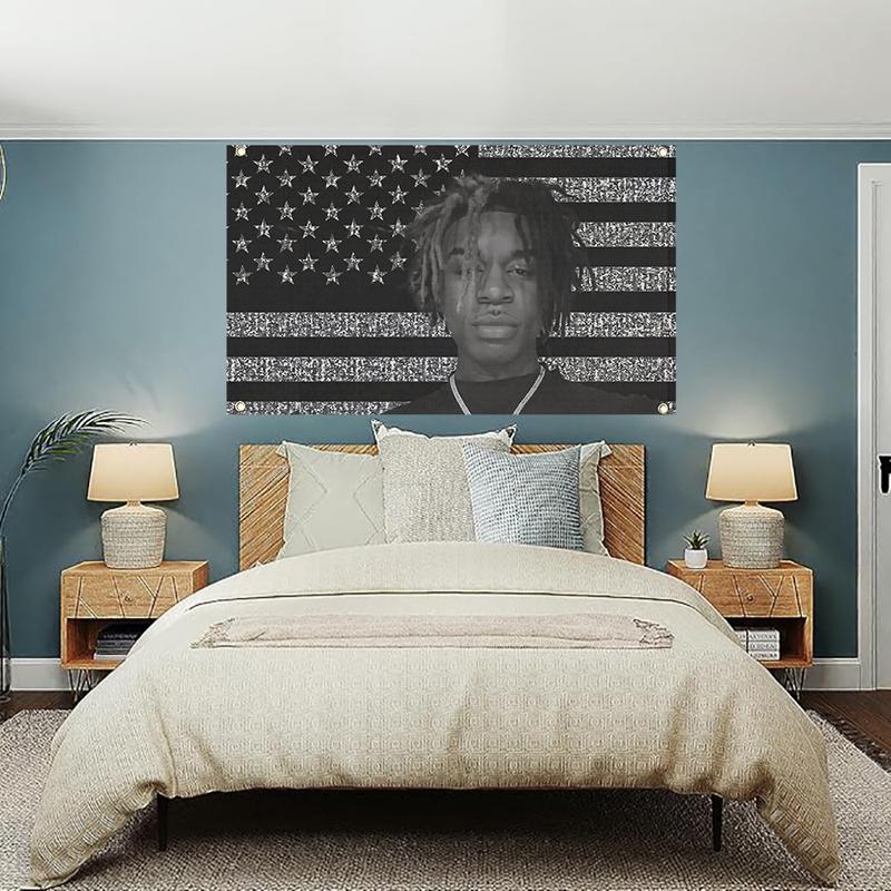 Ken Carson Flag Tapestry-Wall Decor-3x5ft Rap Hip Hop Music Singer Art Poster Decorative Painting Canvas Wall Art Living Room Poster Bedroom Painting