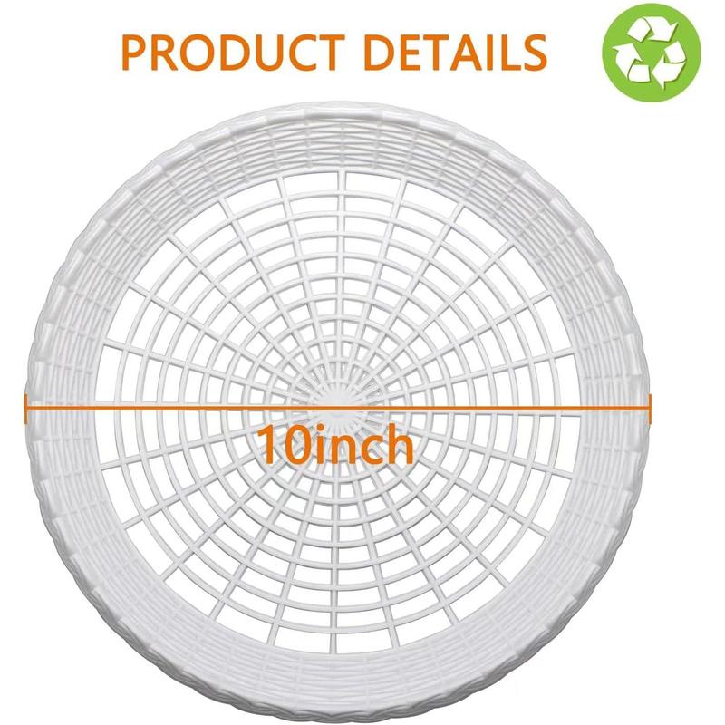 Paper Plate Holders, 8 Packs 10 Inch paper plate holders reusable white Plastic Heavy Duty supports for Picnic Party Dinner