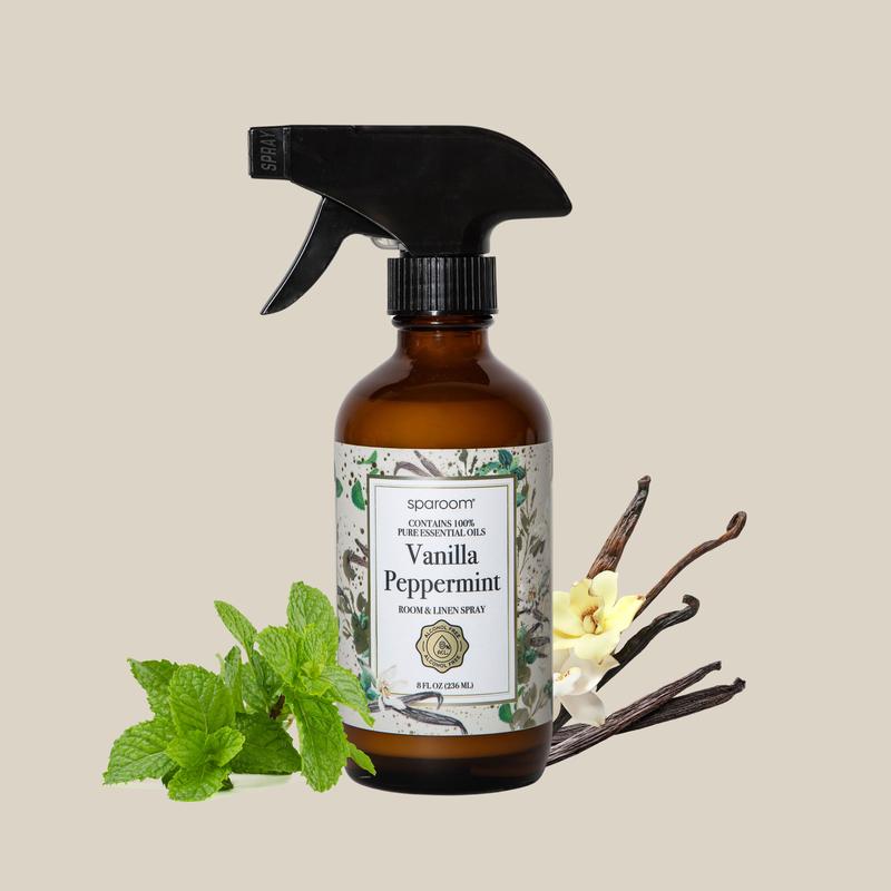 Sparoom Vanilla Peppermint Essential Oil Room and Linen Spray