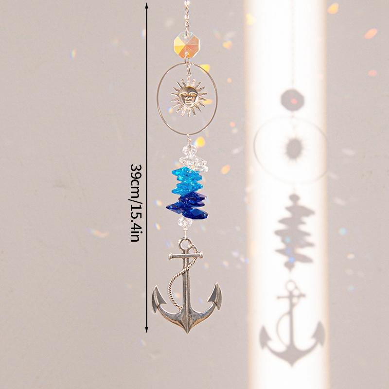 Suncatcher Wind Chime Garden Outdoor Wind Bell Crystal 3d Wind Spinner Hanging Pendant Home Aesthetic Decoration Rainbow Maker