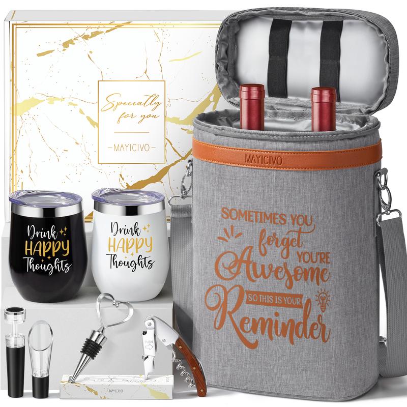 Birthday Gifts for Women Men - Inspirational Gifts For Women, Best Friend, Graduation, Wine Lovers, Mothers Day Gifts For Mom