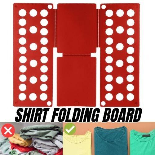 Clothes Folding Board for Quick T-Shirt Folding and Convenient Children's Clothes Storage Hangers Laundry, Hook Organiser