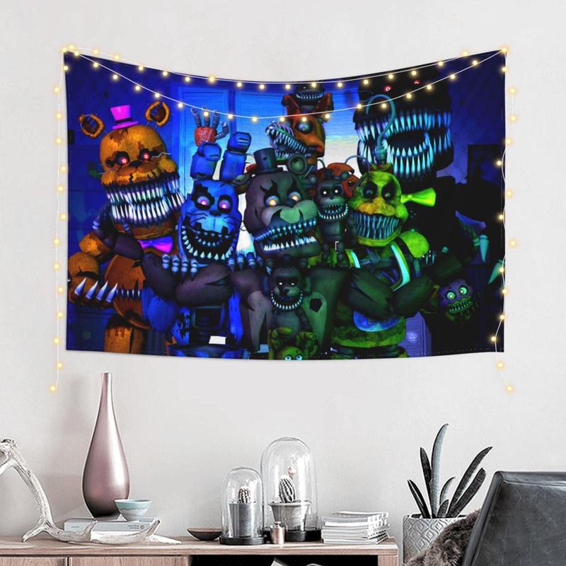 Five Nights At Freddy'S Tapestry Wall Hanging Home Decoration Wall Blanket Dormitory Living Room Bedroom Backdrop Poster