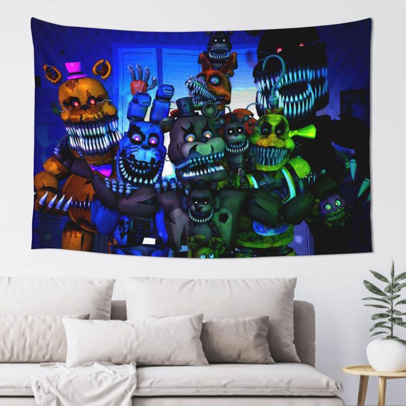 Five Nights At Freddy'S Tapestry Wall Hanging Home Decoration Wall Blanket Dormitory Living Room Bedroom Backdrop Poster