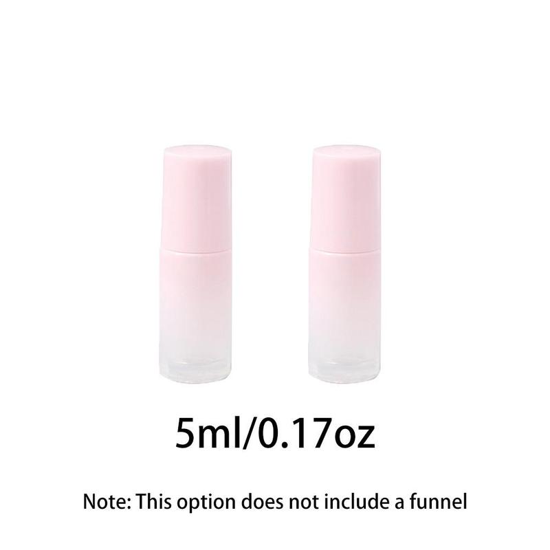 Gradient Color Roller Perfume Bottle, 2 Counts 5ml 0.17oz Or 10ml 0.34oz Portable Empty Travel Bottle, Mini Roller Perfume Dispenser for Travel