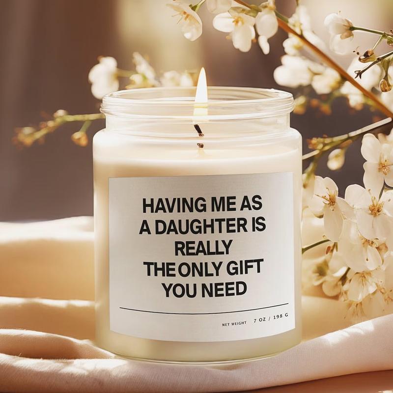 Candle Gift For Mom From Daughter | Funny Candle Daughter For Mom Gift | Birthday Gift For Mother | Having Me As A Daughter Funny Gift's