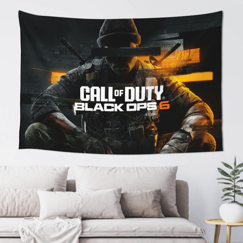 Call of Duty black Ops Tapestry Banner 60X40 inch Decor Art Tablecloth Wall Hanging Mural for Bedroom College Dorm