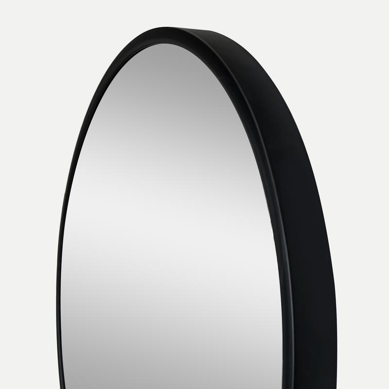 Mainstays 18in Traditional Round Wall Mirror, Black