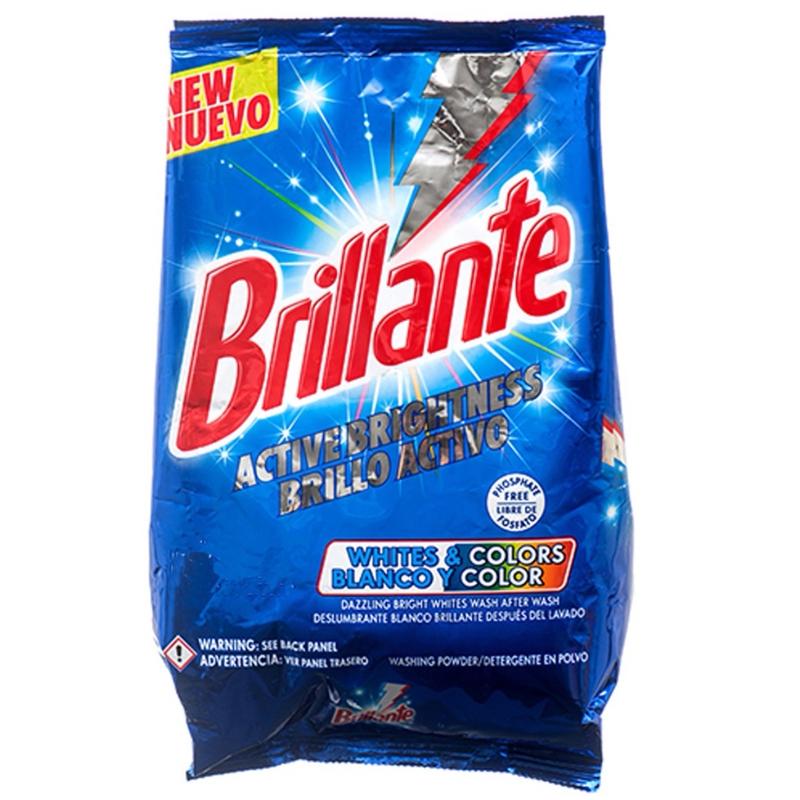 Brillante Laundry Detergent Powder 1.21 oz - Brightening Formula for Whites and Colors ropa blancas