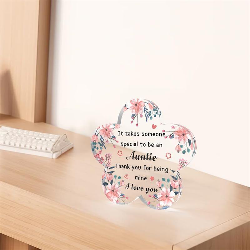 Gift for Aunt,Aunt Gifts from Niece,Aunt Christmas Gifts, Aunt Acrylic Decor,Aunt Birthday Gift,Mother Day Gift Auntie,Best Aunt Gifts,Mother's Day Easter Valentines Day Gifts for Aunt