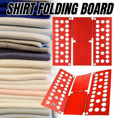 Clothes Folding Board for Quick T-Shirt Folding and Convenient Children's Clothes Storage Hangers Laundry, Hook Organiser