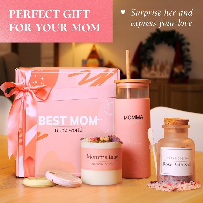 Mom in the World Gift set - Gift for Any Occasion  Gifts for Mom from Daughter Relaxing Gifts for Women Set  Mom Birthday Gifts Box  Gift Box for Valentine's Day, Mother's Day