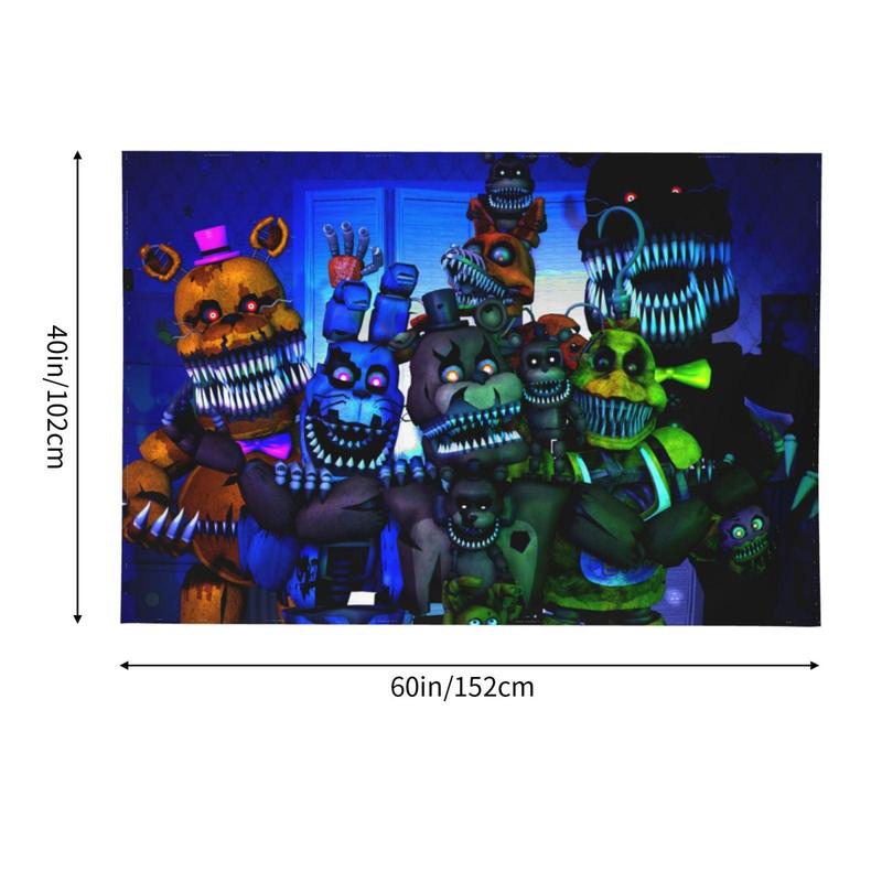 Five Nights At Freddy'S Tapestry Wall Hanging Home Decoration Wall Blanket Dormitory Living Room Bedroom Backdrop Poster