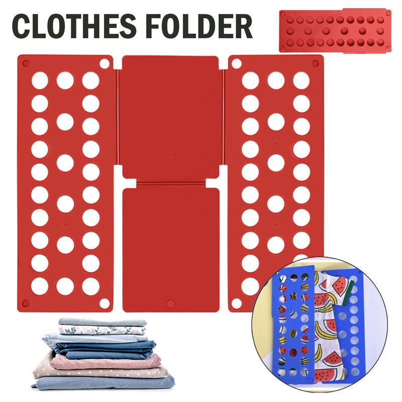 Clothes Folding Board for Quick T-Shirt Folding and Convenient Children's Clothes Storage Hangers Laundry, Hook Organiser