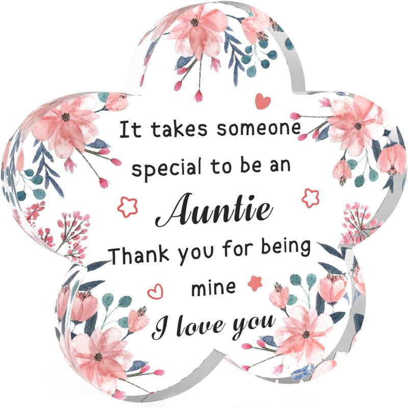 Gift for Aunt,Aunt Gifts from Niece,Aunt Christmas Gifts, Aunt Acrylic Decor,Aunt Birthday Gift,Mother Day Gift Auntie,Best Aunt Gifts,Mother's Day Easter Valentines Day Gifts for Aunt