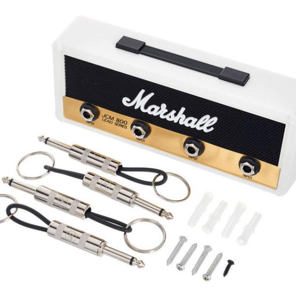 Marshall Jack Rack Key Holder | Wall Mountable Key Rack | Black | Decorative | Guitar Plug Design - Organiser, Plastic Hangable Rock Star