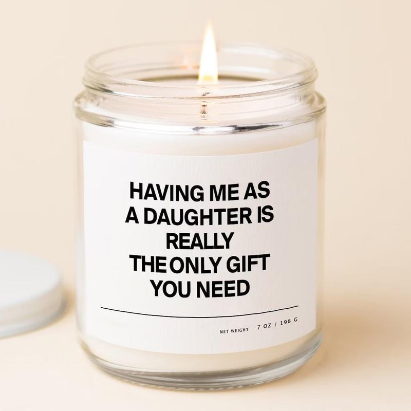 Candle Gift For Mom From Daughter | Funny Candle Daughter For Mom Gift | Birthday Gift For Mother | Having Me As A Daughter Funny Gift's