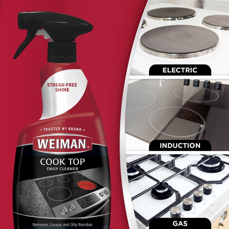 Weiman Ultimate Cook Top Bundle - Kitchen Cooktop Stove Top Cleaner