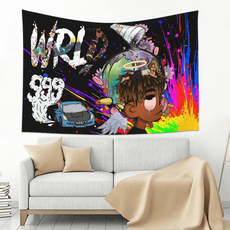 Rapper 3x5ft Tapestry Juice Wrld WallHanging Room Decor Hip HopTapestry for Bedroom Dorm  Banner