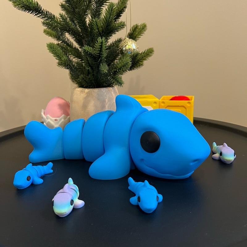 Giant cute animals - articulated, multicolor, 3d printed