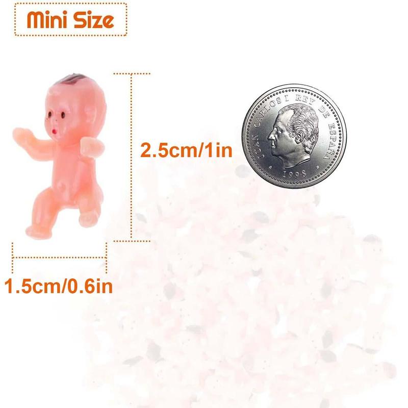 Mini Baby Shower Figurine, 40pcs set Cute Baby Shower Miniature Decoration, Party Decoration, Birthday Gift for Boys Girls