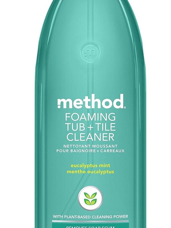 Method Foaming TUB+TILE CLEANER, Eucalyptus Mint, 28 Ounce, 1 pack, Packaging May Vary