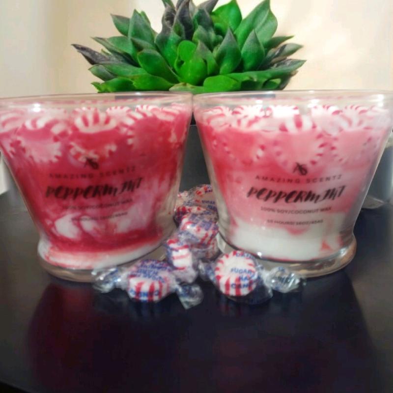 Peppermint Candle 16 oz - Scented Candle Aroma Room Aroma Room Aroma Room Decor Fragrance