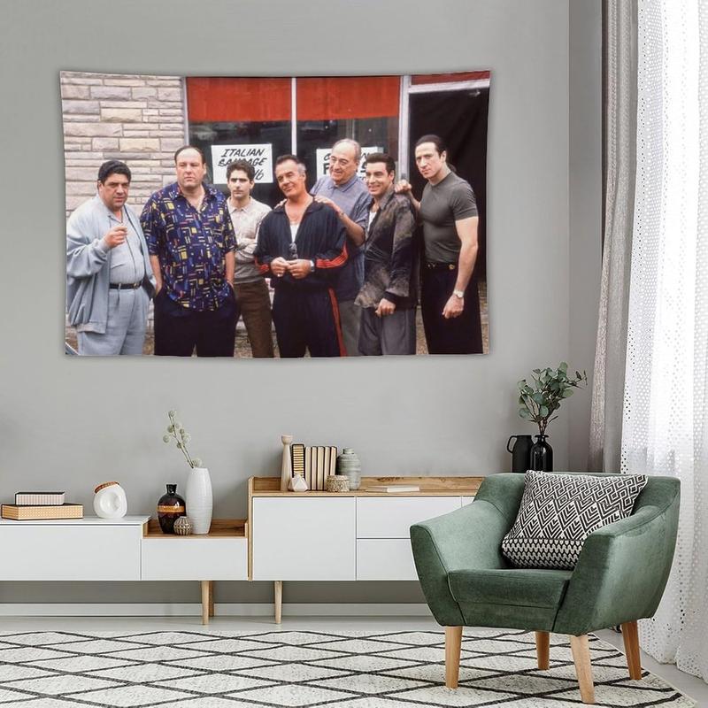 The Movie Sopranos Tapestry - 40x60 Inch Gangster Tv Series Wall Art for Bedroom, College Dorm, and Home Decor - Decorative Hanging Banner Flag Poster