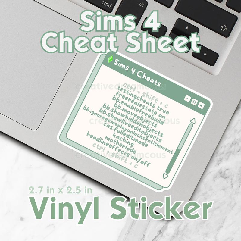 Sims 4 Cheat Code Sticker | Sims 4 Cheat Sticker | Sims 4 Stickers