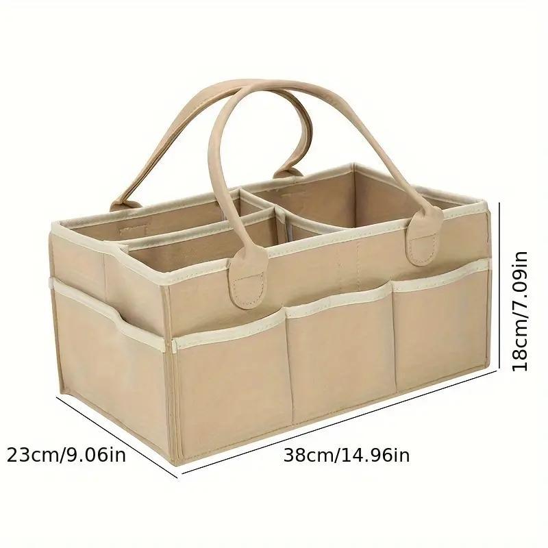 Autumn Winter Felt Storage Basket, Multi-purpose Diaper Caddy, Portable  Kids Nursery Storage Basket, Simple Durable Storage Bas Organiser Room