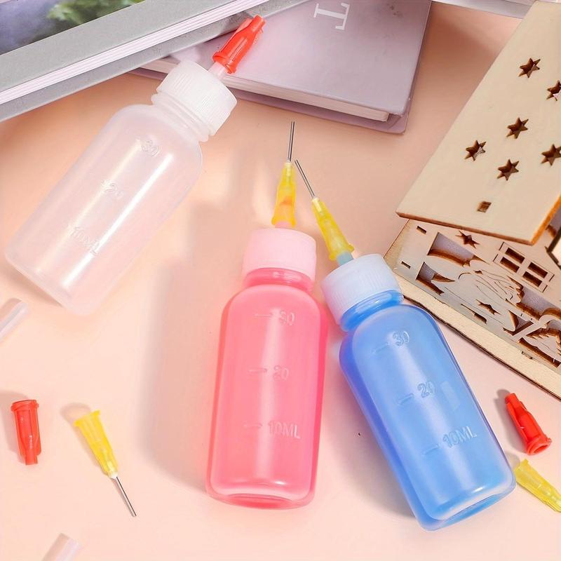 30cc Needle Tip Glue Bottle (5 Counts), Precision Tip Applicator Bottle, DIY Art Bottle, Liquid Flux Dispenser Fineline Applicators