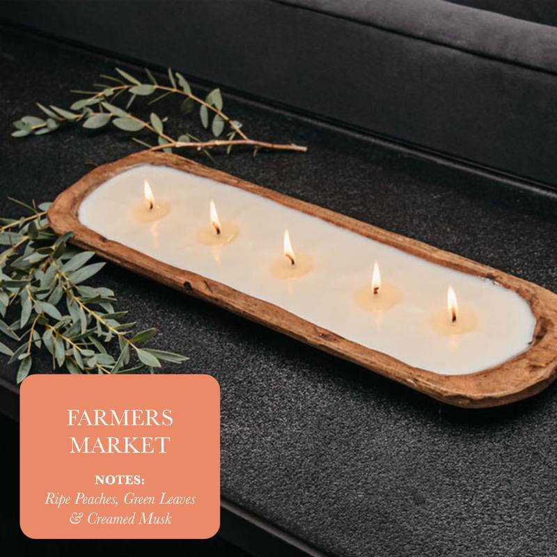 5-Wick Dough Bowl Soy Candle - Farmer's Market Aroma Decor big candles decoration soywax Fragrance Hand