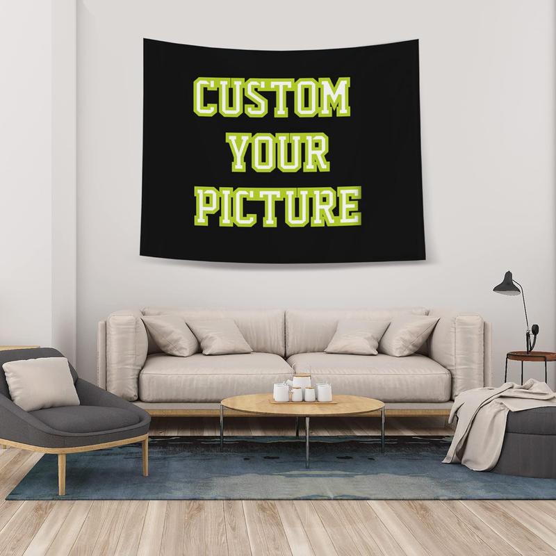 Custom Tapestry Upload Images Banners and Signs Customize For Bedroom 40 * 30 inch Horizontal