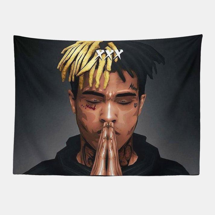 XXXTentacion Rapper Tapestry 3x5ft Celebrity Flag Tapestry for Wall hanging, College Dorm, Living Room, Bed Room, Home Decor, Room Decor