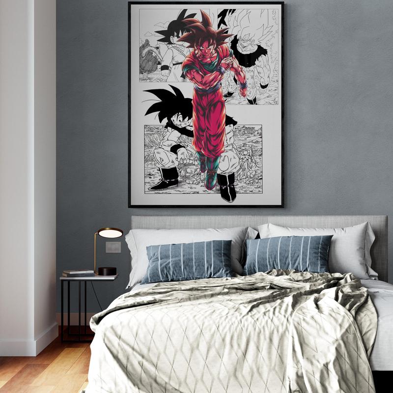 AGTT - Dragon Ball Poster,Son Goku,Son Gohan, Vegeta Poster, Room Decor Wall Decoration