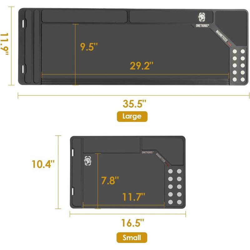 OneTigris Cleaning Mat with Magnetic Dots, Small: 16.5