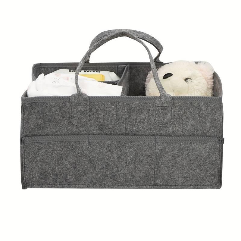 Autumn Winter Felt Storage Basket, Multi-purpose Diaper Caddy, Portable  Kids Nursery Storage Basket, Simple Durable Storage Bas Organiser Room